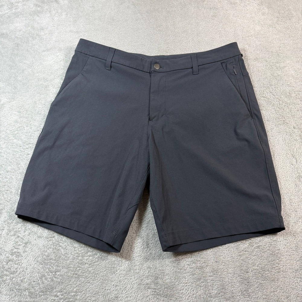 Lululemon Commission Shorts Slim Mens 33 Obsidian Golf Performance 9" Inseam
